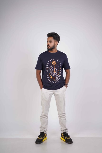 Balance Key Graphic Tee – Men’s Printed T-Shirt
